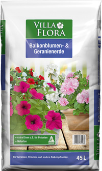 Balkonblumen- und Geranienerde